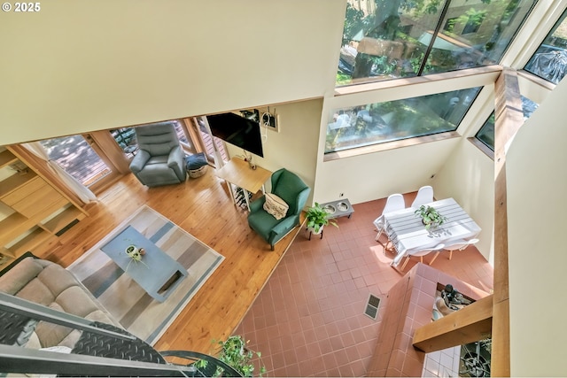 2696 Moon Mountain Dr, Eugene, OR 97403 - living area featuring healthy amount of natural light and wood finished floors