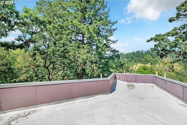 2696 Moon Mountain Dr, Eugene, OR 97403 - view of patio with a wooded view