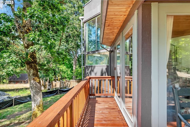 2696 Moon Mountain Dr, Eugene, OR 97403 - view of wooden terrace