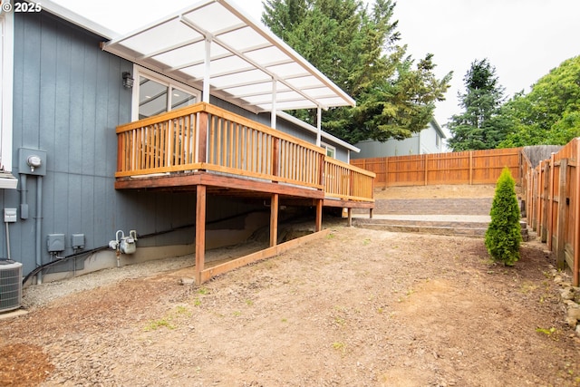 906 N Railroad Ave, Ridgefield, WA 98642 - back of house with a wooden deck and a fenced backyard