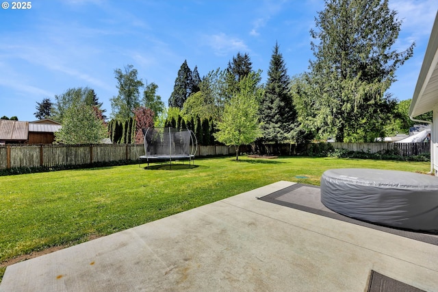 117 E Cushman St, Yacolt, WA 98675 - view of yard with a trampoline and a patio