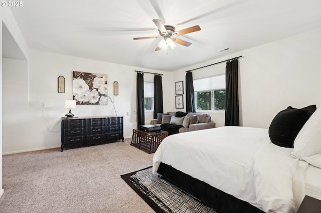 20265 SE Poco Ln, Amity, OR 97101 - carpeted bedroom featuring ceiling fan