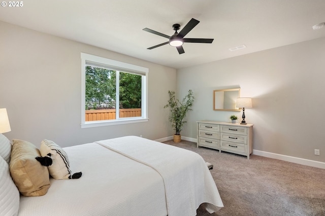 3466 N Holladay St, Cornelius, OR 97124 - bedroom featuring light carpet and ceiling fan