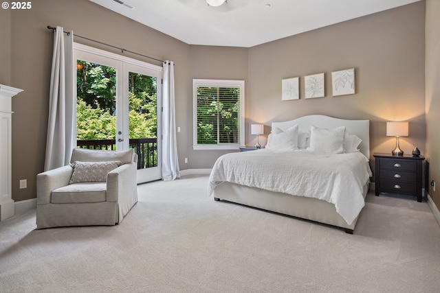 3534 NW Maple St, Camas, WA 98607 - carpeted bedroom featuring access to exterior and baseboards
