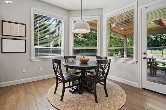 3534 NW Maple St, Camas, WA 98607 - dining area with baseboards and hardwood / wood-style flooring