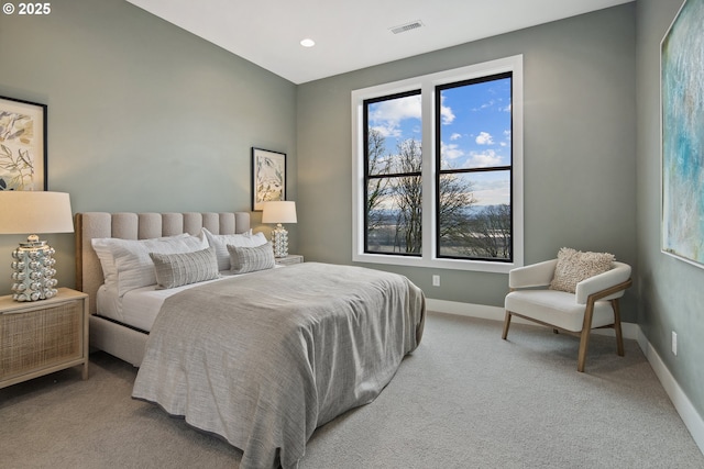 14014 NW 57th Ave, Vancouver, WA 98685 - bedroom with recessed lighting, carpet floors, baseboards, and visible vents