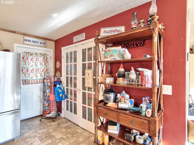 interior space with french doors