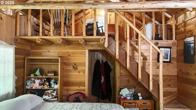 2128 Starveout Creek Rd, Azalea, OR 97410 - misc room with wood walls