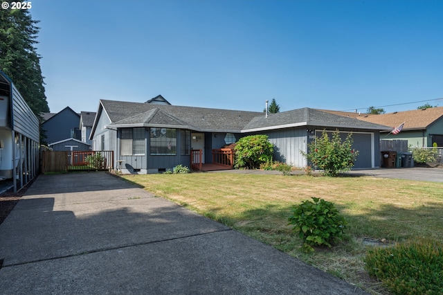 3584 NE Brogden St, Hillsboro, OR 97124 - single story home with asphalt driveway, an attached garage, a shingled roof, and crawl space