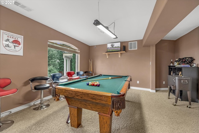 12712 SE 137th Dr, Happy Valley, OR 97086 - playroom featuring baseboards, carpet floors, and billiards table