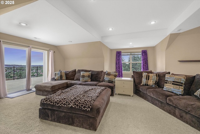 12712 SE 137th Dr, Happy Valley, OR 97086 - living room with light colored carpet and recessed lighting