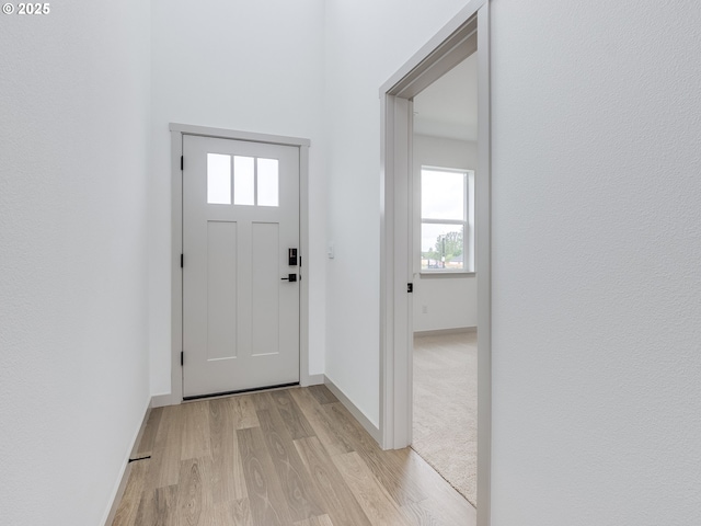 360 NW 29th Way, Battle Ground, WA 98604 - foyer entrance with light wood-style floors and baseboards