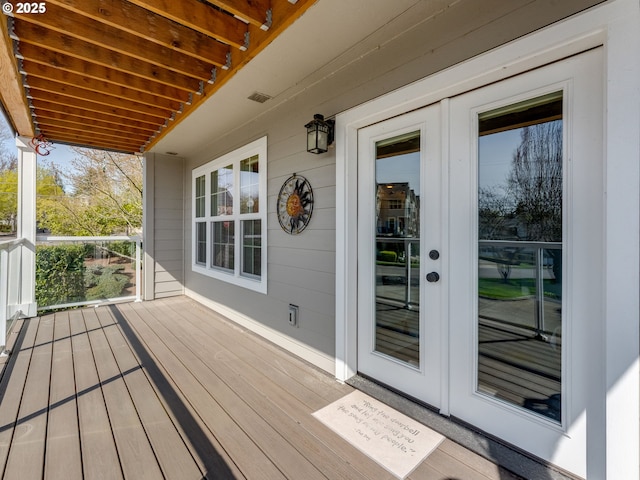 2001 E Evergreen Blvd, Vancouver, WA 98661 - wooden deck featuring french doors