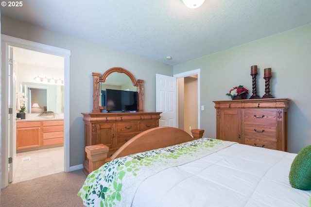 10100 NE 65th Cir, Vancouver, WA 98662 - bedroom with light carpet, ensuite bath, and a textured ceiling