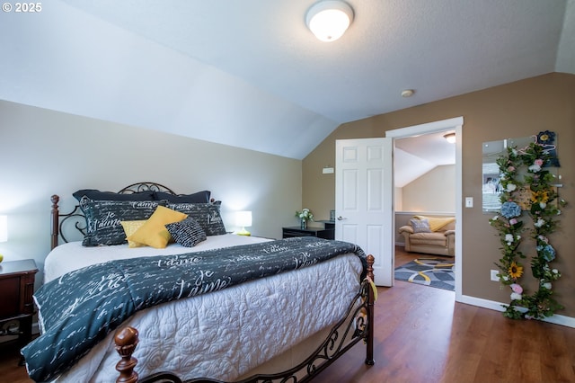 10100 NE 65th Cir, Vancouver, WA 98662 - bedroom with lofted ceiling and wood finished floors