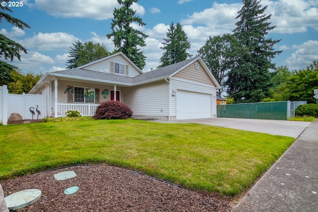 10100 NE 65th Cir, Vancouver, WA 98662 - view of front of house featuring covered porch, concrete driveway, an attached garage, and a shingled roof
