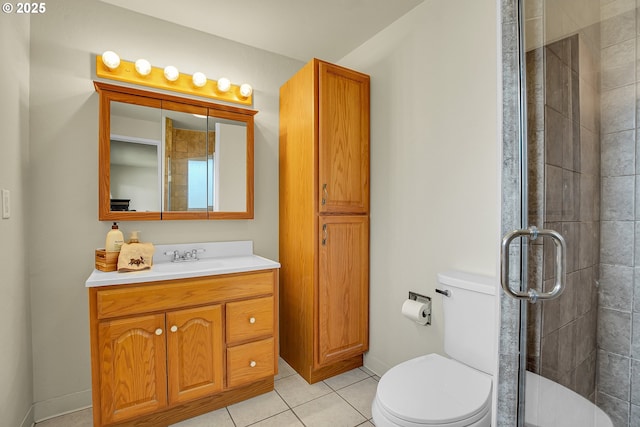 4249 SE 18th Ct, Gresham, OR 97080 - full bath with vanity, a shower stall, and tile patterned floors
