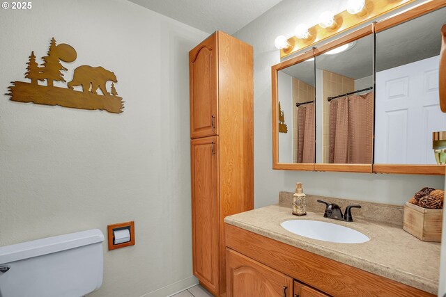 4249 SE 18th Ct, Gresham, OR 97080 - bathroom with vanity, a shower with curtain, and tile patterned flooring
