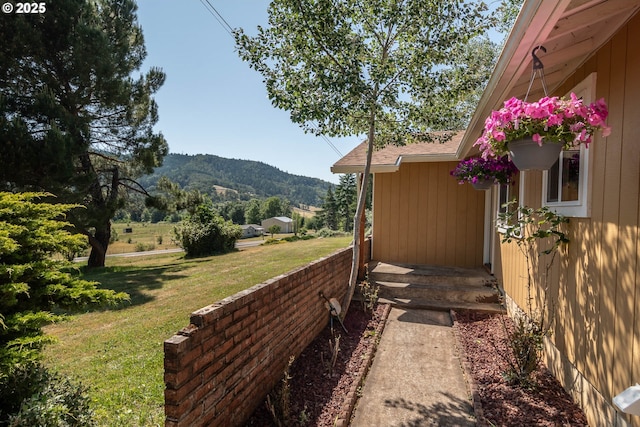 5310 Green Valley Rd, Oakland, OR 97462 - view of grassy yard featuring a mountain view