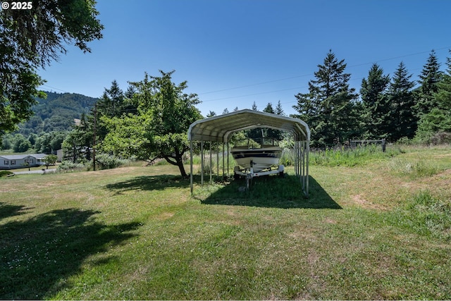 5310 Green Valley Rd, Oakland, OR 97462 - view of grassy yard with a carport