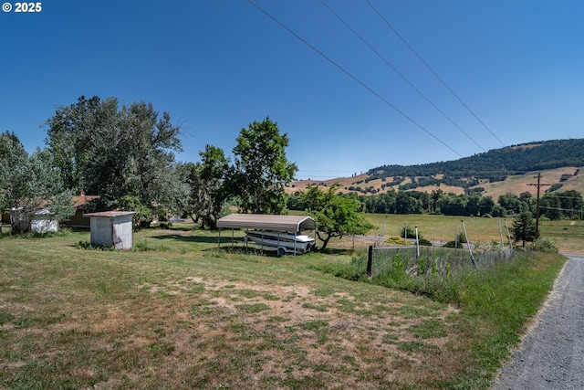 5310 Green Valley Rd, Oakland, OR 97462 - view of grassy yard with a mountain view and a rural view