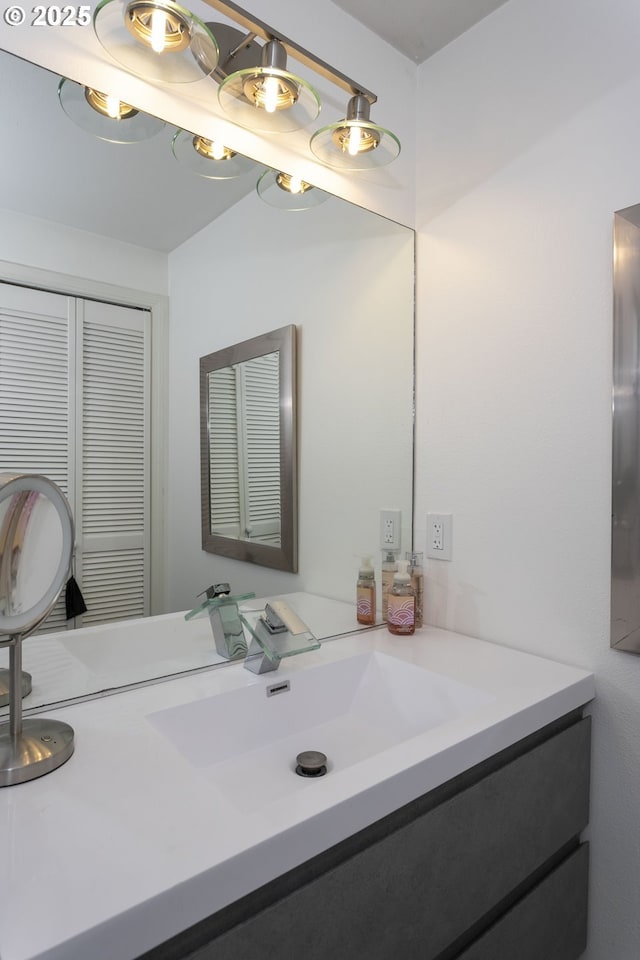 bathroom with vanity