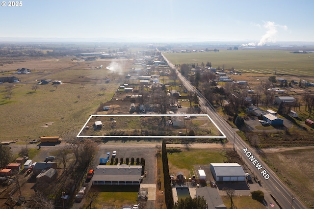 drone / aerial view featuring a rural view