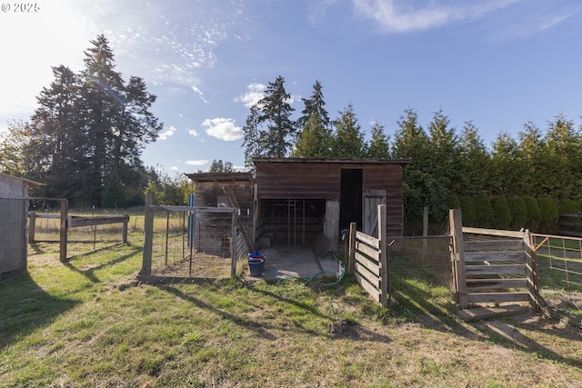 view of outbuilding featuring an outdoor structure