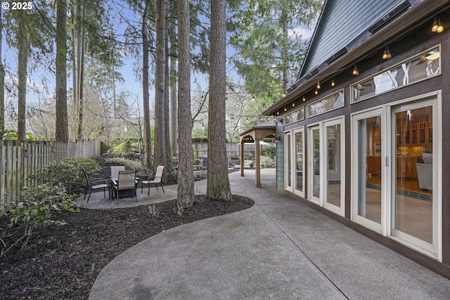 view of patio / terrace with a fenced backyard