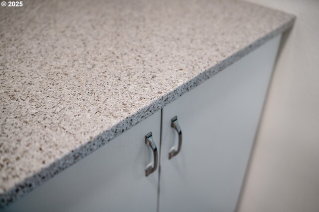 details with light stone countertops