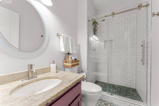 11769 SW 129th Pl, Tigard, OR 97223 - full bath featuring a shower stall, toilet, and vanity