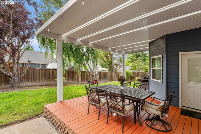 11769 SW 129th Pl, Tigard, OR 97223 - wooden deck featuring outdoor dining area
