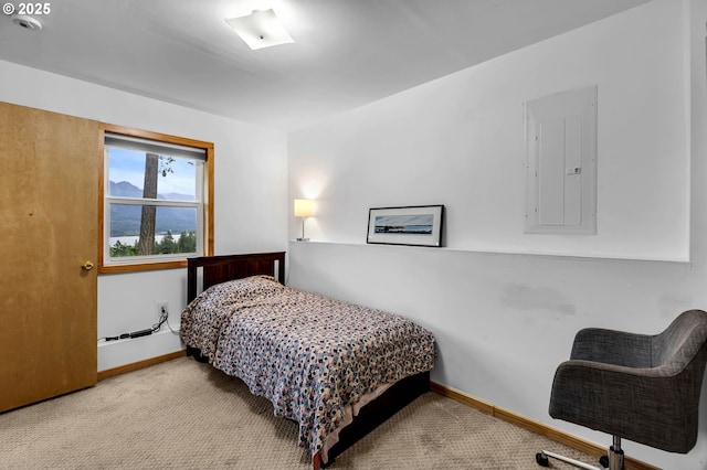 154 NE Tari Ln, Stevenson, WA 98648 - carpeted bedroom featuring electric panel and baseboards