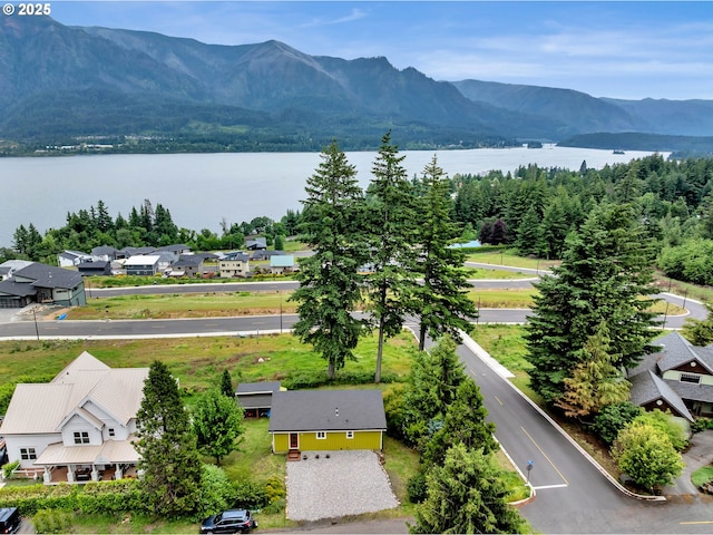 154 NE Tari Ln, Stevenson, WA 98648 - aerial view of a water and mountain view