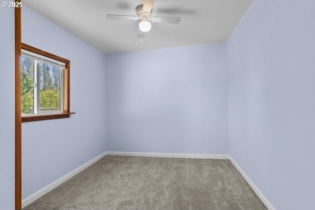 880 Heppner Spray Hwy, Heppner, OR 97836 - spare room featuring carpet, ceiling fan, and baseboards