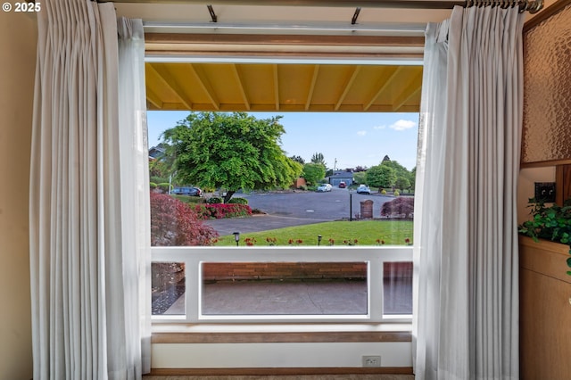 doorway to outside featuring plenty of natural light