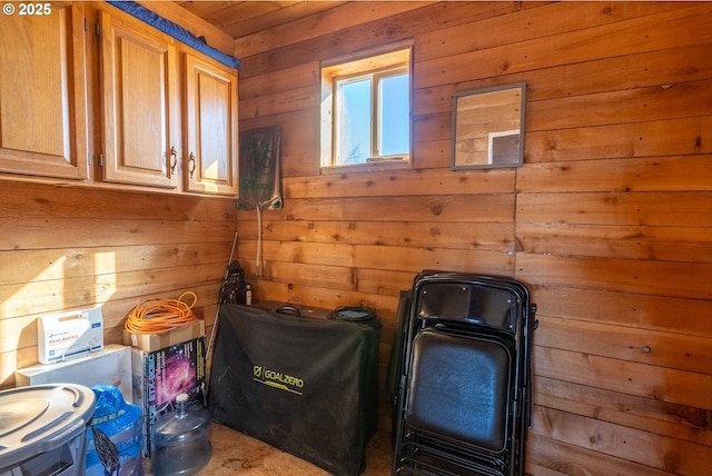 76 Big Springs Rd, Goldendale, WA 98620 - laundry room with wood walls