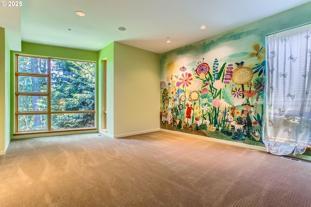 17907 SW Cicero Ct, Beaverton, OR 97007 - spare room featuring carpet flooring and recessed lighting