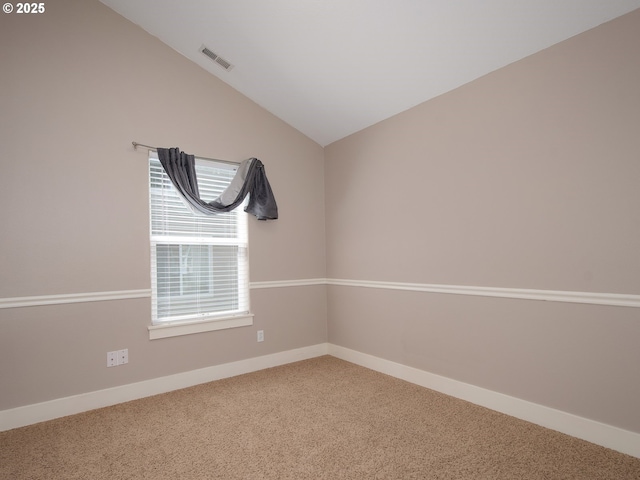 15320 SW Jasper Ln, Beaverton, OR 97007 - carpeted empty room with vaulted ceiling and baseboards