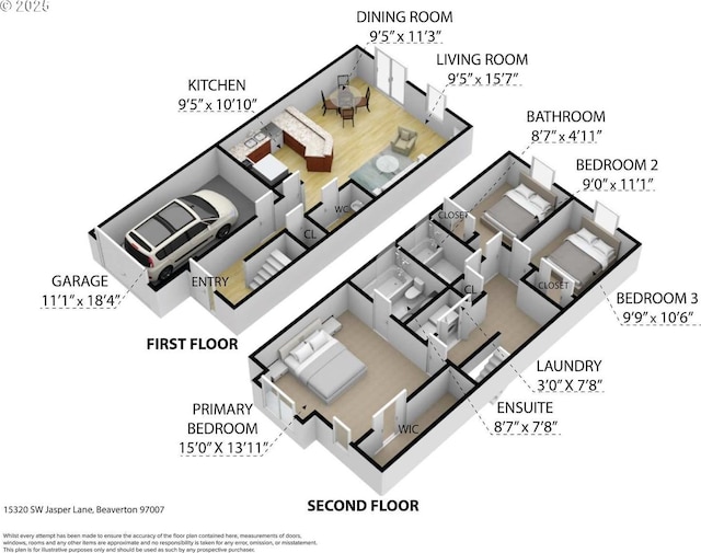 15320 SW Jasper Ln, Beaverton, OR 97007 - home floor plan