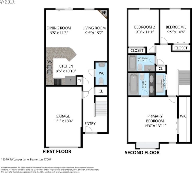 15320 SW Jasper Ln, Beaverton, OR 97007 - home floor plan