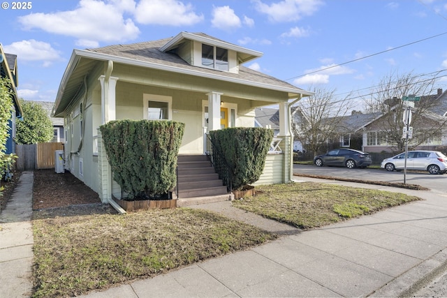 bungalow-style house with a porch