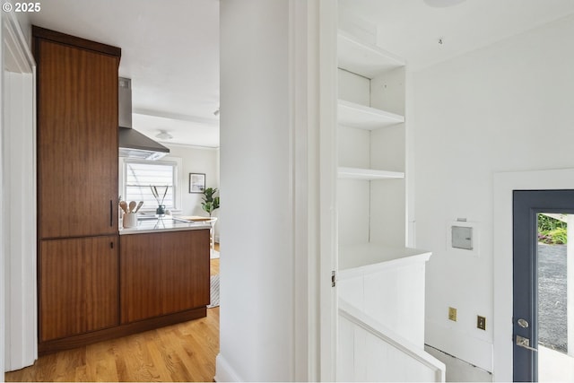 3737 NE 74th Ave, Portland, OR 97213 - hall featuring light wood-style floors