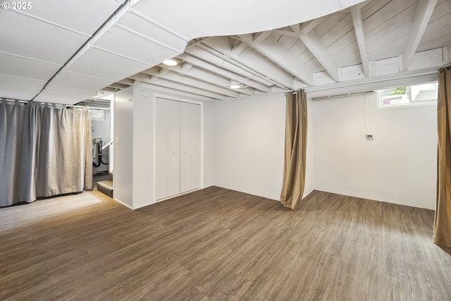 7625 N Fowler Ave, Portland, OR 97217 - basement with wood finished floors