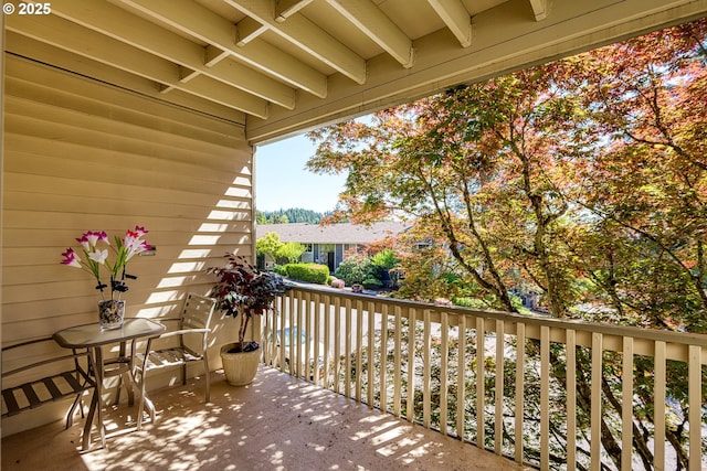 view of balcony