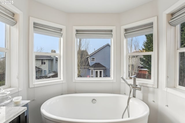 bathroom featuring a bathing tub