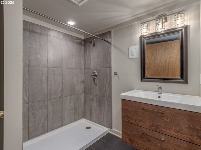 6310 NE 31st Ave Unit A, And B, Portland, OR 97211 - full bath featuring a tile shower and vanity