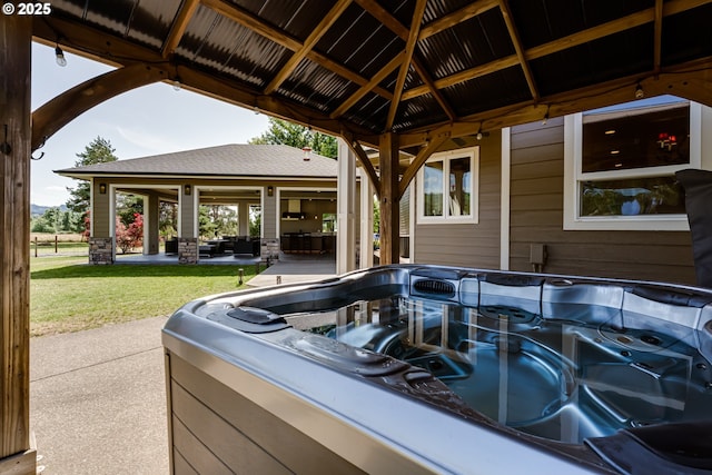 83500 Enterprise Rd, Creswell, OR 97426 - view of patio / terrace featuring a gazebo
