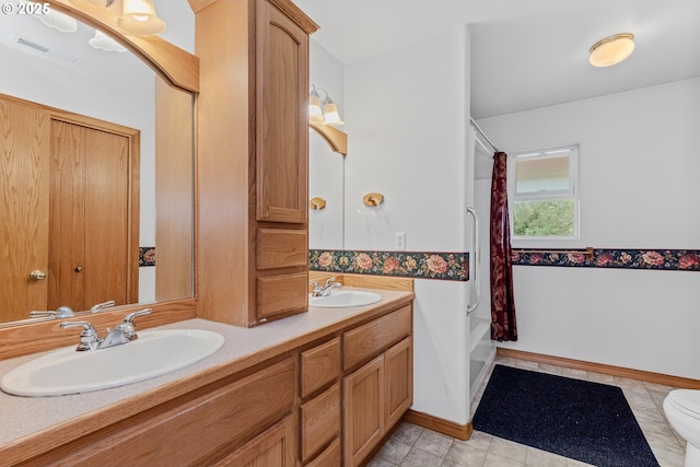 4311 NW 419th St, Woodland, WA 98674 - full bathroom with double vanity and shower / bath combo