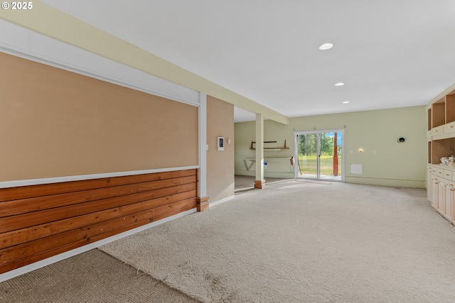 4311 NW 419th St, Woodland, WA 98674 - unfurnished living room with light colored carpet and recessed lighting
